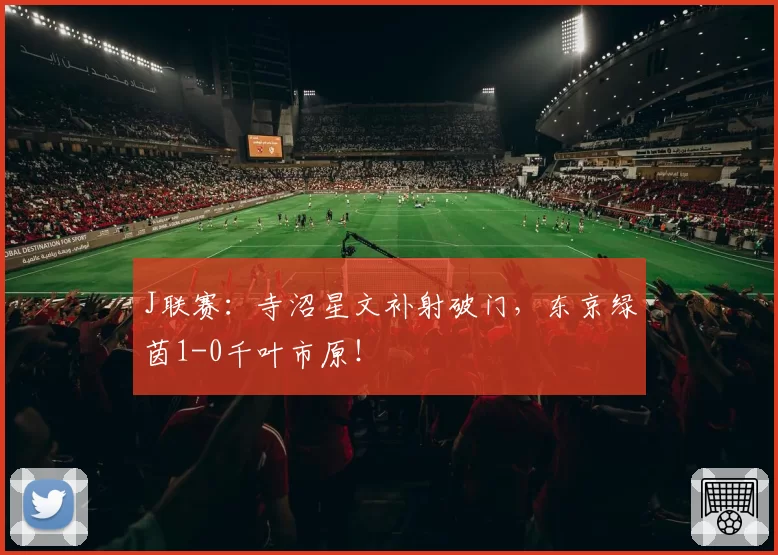 J联赛：寺沼星文补射破门，东京绿茵1-0千叶市原！